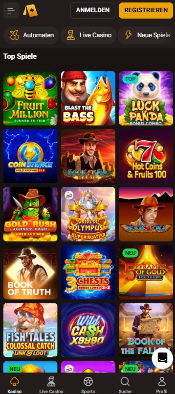 Top-Spiele im Slotlair